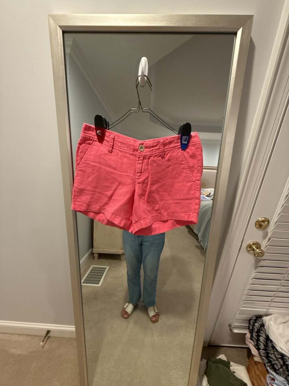 Lilly Pulitzer The Calla 100% Linen Shorts in Pink, Size 4 (40)